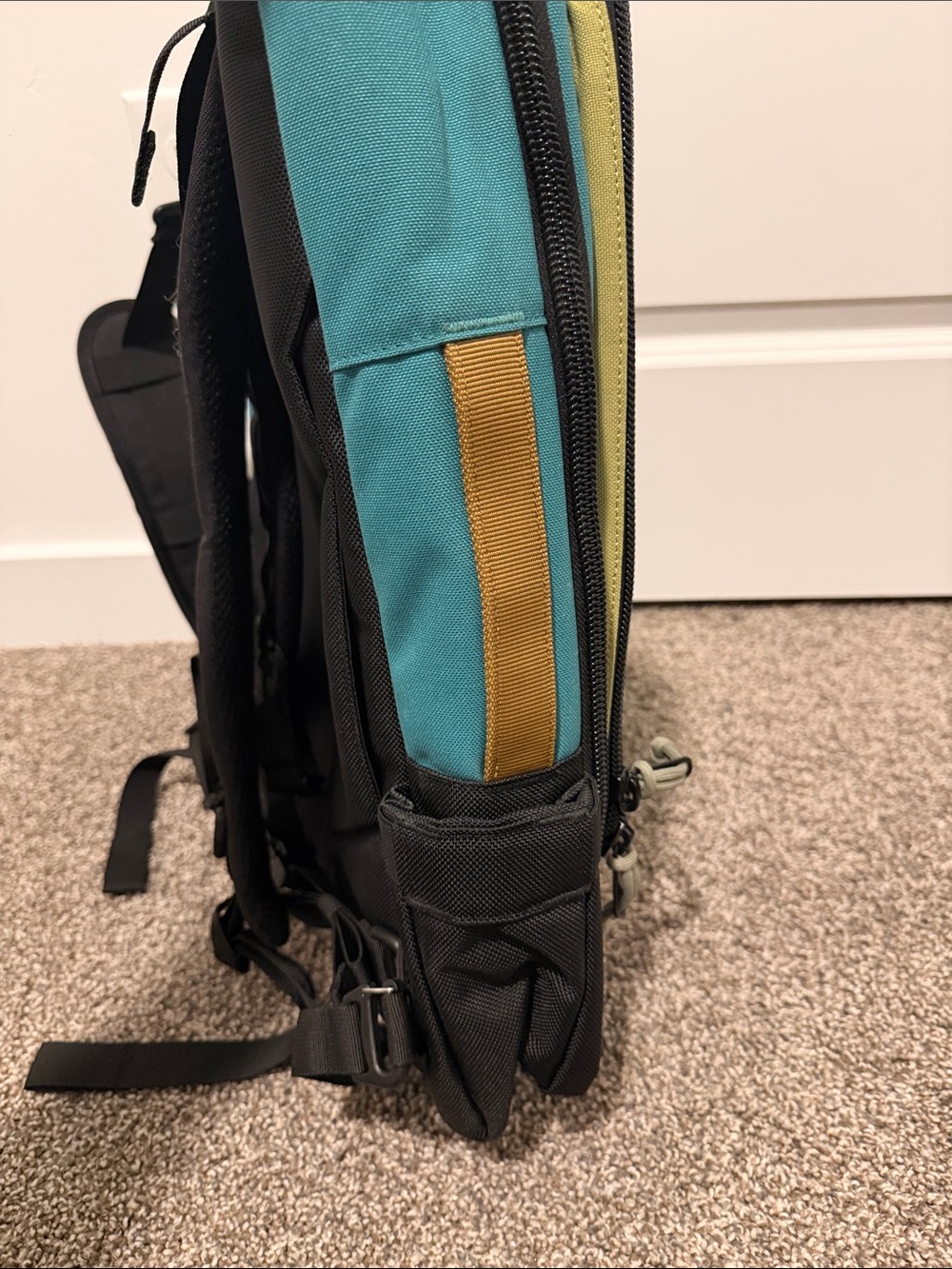 Topo Designs Teal, Brown & Olive Compact Crossbody Backpack - Picture 6 of 6